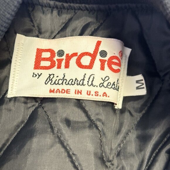 Vintage Pine River Fire Dept Jacket Mens Medium Birdie Bomber Black 90s - Picture 7 of 11